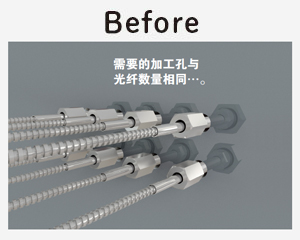 图片:以往的光纤引入部分