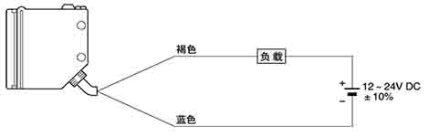 连接图 透过型传感器的受光器、回归反射型传感器和扩散反射型传感器