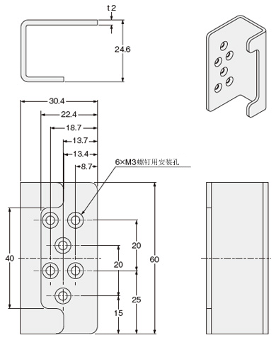MS-SF4BC-5 侧面安装用
